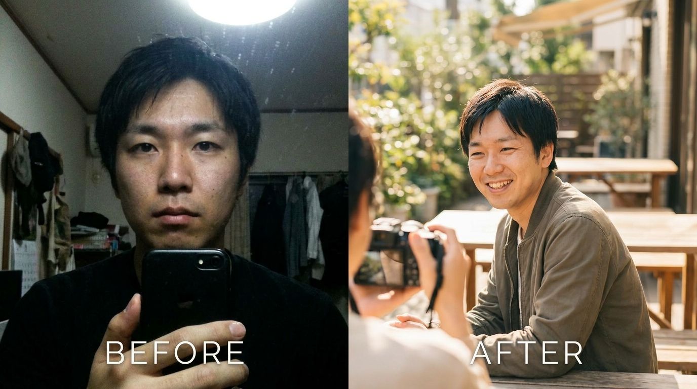 プロフィール写真の良い例と悪い例