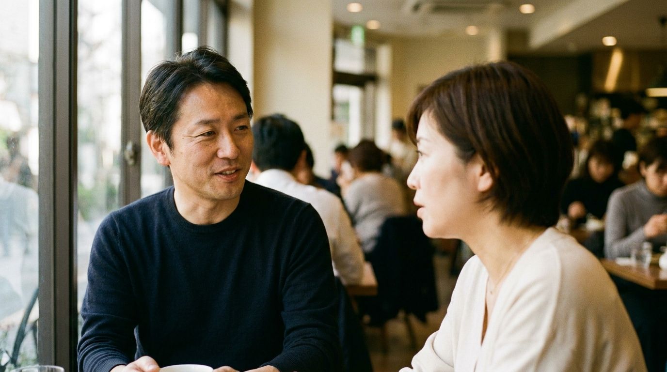 デート中の男女の様子