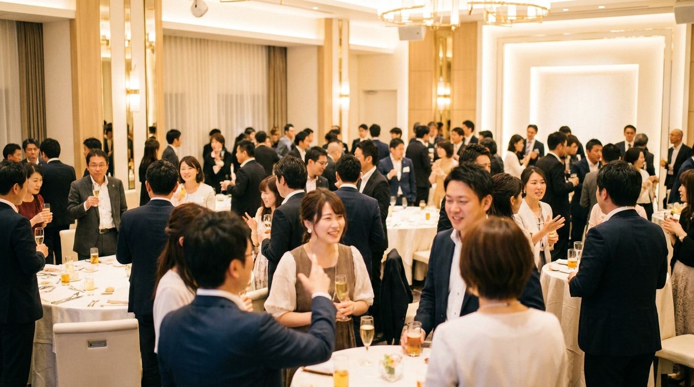 婚活パーティー会場の様子