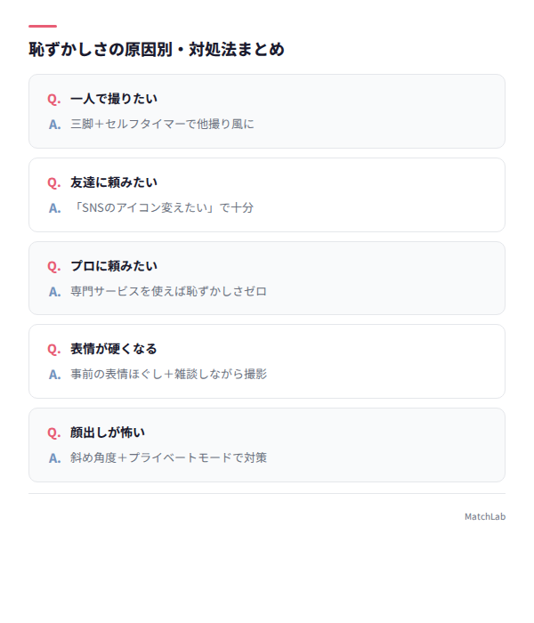 原因別の対処法まとめ