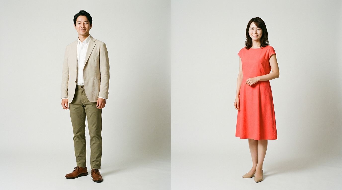 男女別お見合い服装コーデ例