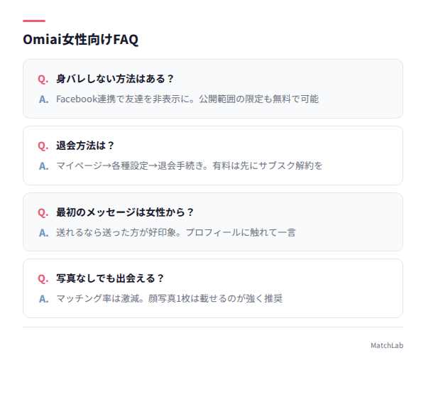 女性向けよくある質問