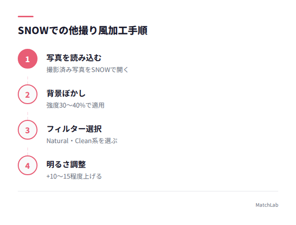 SNOWの加工手順の手順ガイド