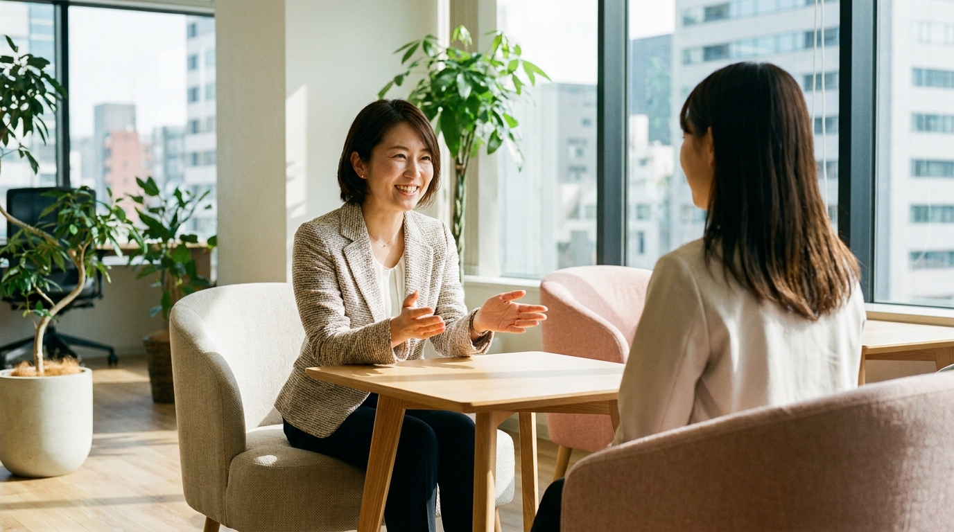 結婚相談所のカウンセリング風景