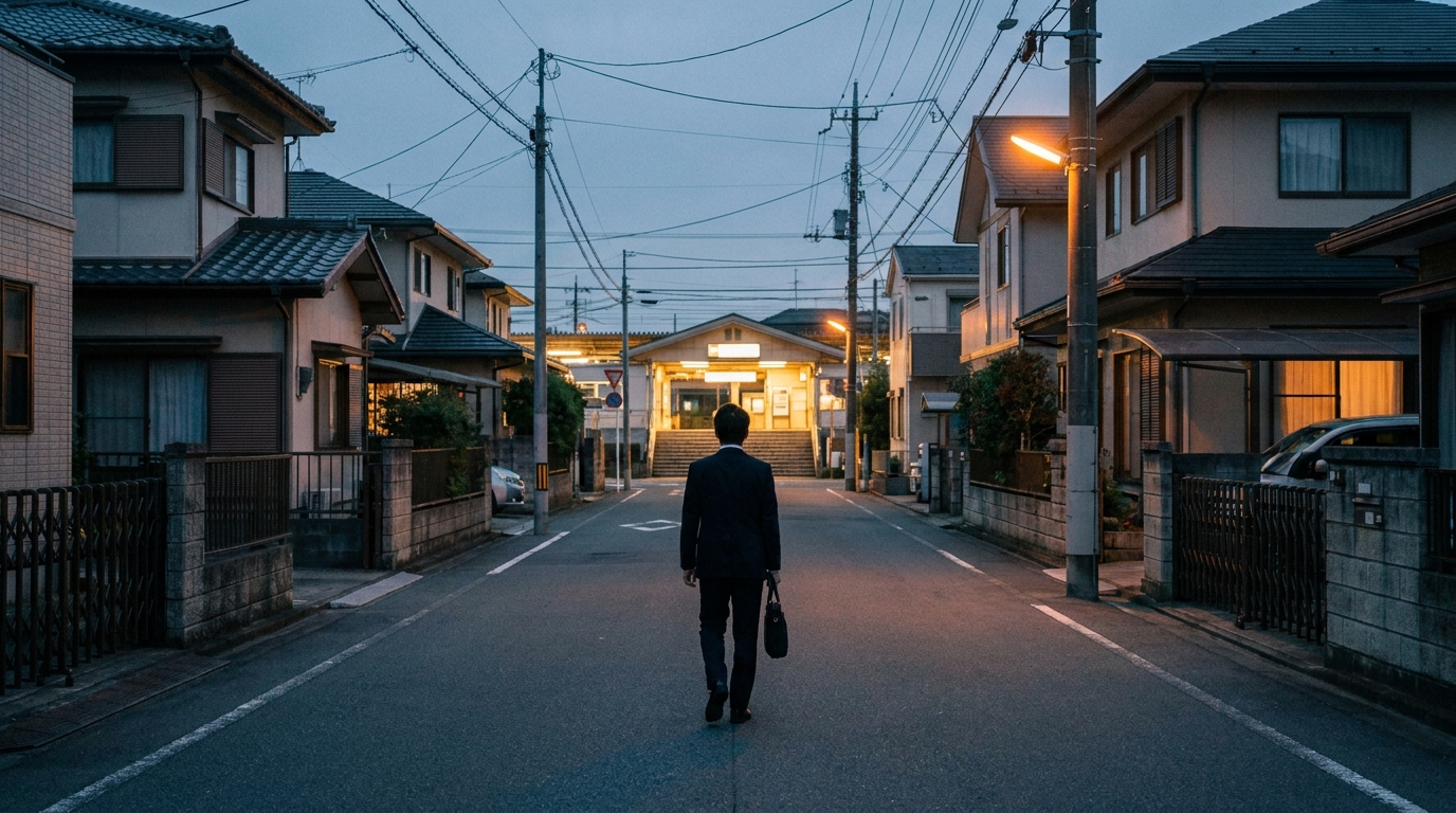職場と家を往復する日常の風景