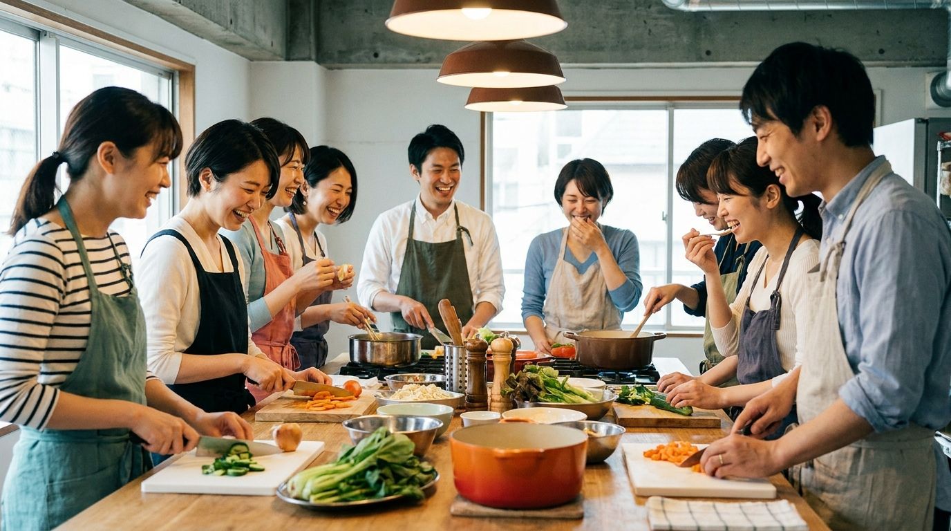 習い事で交流する人々