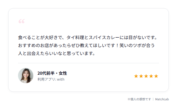 女性恋活プロフィール例文カードのユーザー口コミ