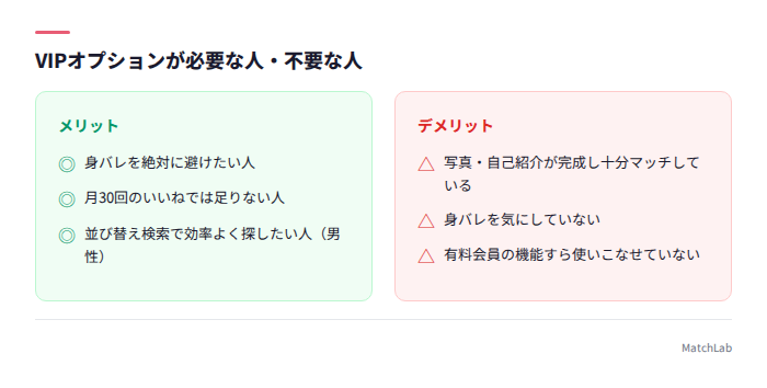 VIP必要な人と不要な人